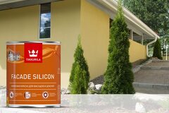 Tikkurila Facade Silicon Краска акриловая для фасадов и цоколей Глубокоматовая "База С " 9L
