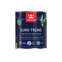 Tikkurila Euro Trend Краска для обоев и стен интерьерная Матовая "База А"0.9L 2