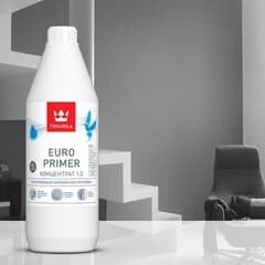 Tikkurila Euro Primer Грунтовка акрилатная укрепляющая универсальная 0,9L