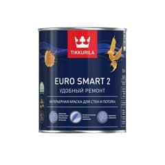 Tikkurila Euro Smart 2 Краска для стен и потолка интерьерная "База А"9L 2