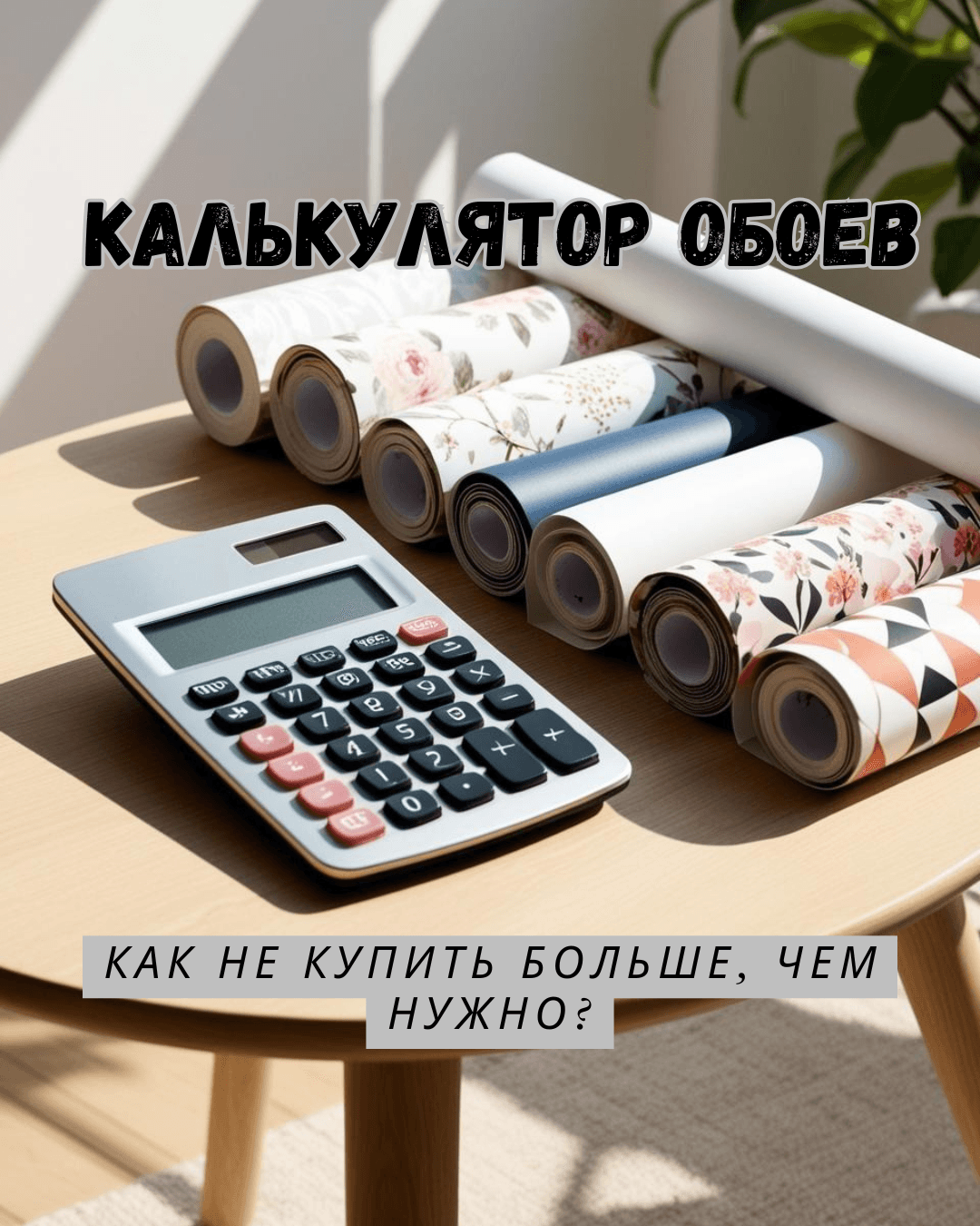 Гайд по расчету количества рулонов обоев (1,06 м шириной)
