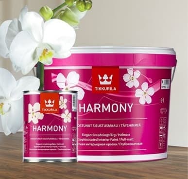Tikkurila Harmony Краска с бархатистым эффектом интерьерная " База А" 0,9L
