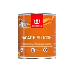 Tikkurila Facade Silicon Краска акриловая для фасадов и цоколей Глубокоматовая "База А" 0,9L 2